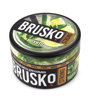 Бестабачная смесь для кальяна - Brusko - STRONG - МОХИТО ( с ароматом Мохито ) - 250 г