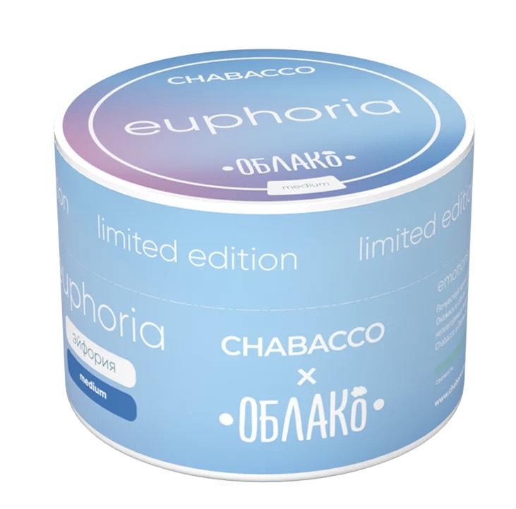 Chabacco - x Облако - Euphoria - ( цитрус энергетик сливки ) - 50 g