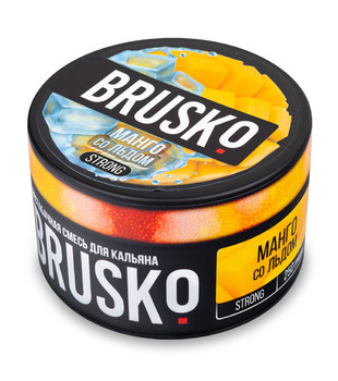 Бестабачная смесь для кальяна - Brusko - STRONG - МАНГО СО ЛЬДОМ ( с ароматом Холодное манго ) - 250 г