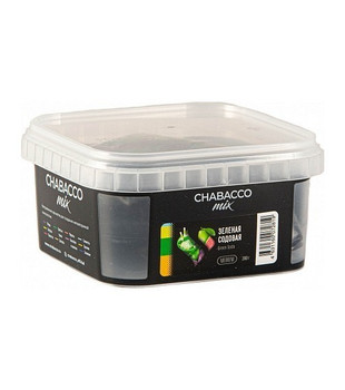 Бестабачная смесь для кальяна - Chabacco - MIX - GREEN SODA ( с ароматом зеленая содовая ) - 200 г
