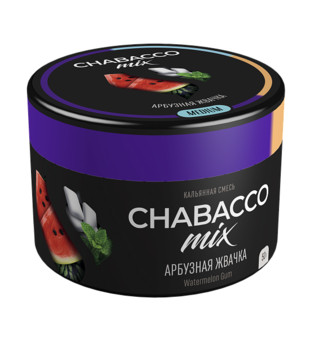 Бестабачная смесь для кальяна - Chabacco Medium - Watermelon Gum ( с ароматом арбузная жвачка ) - 50 г