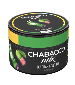 Бестабачная смесь для кальяна - Chabacco MIX - Green Soda ( с ароматом зеленая содовая ) - 50 г