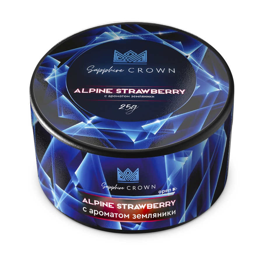 Табак - Сrown Sapphire - Alpine strawberry (земляника) - 25 g