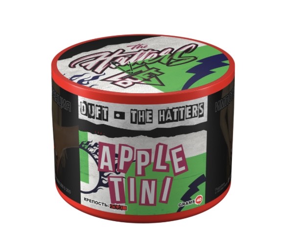 Табак для кальяна - Duft Spirits x The Hatters - Appletini ( с ароматом бренди, лимон, яблоко ) - 40 г