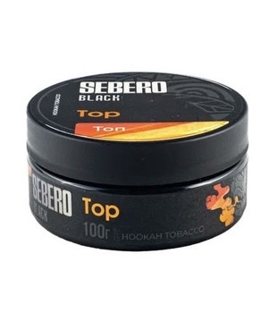 Табак для кальяна - Sebero black - Top ( с ароматом клубника кукуруза лед ) - 100 г