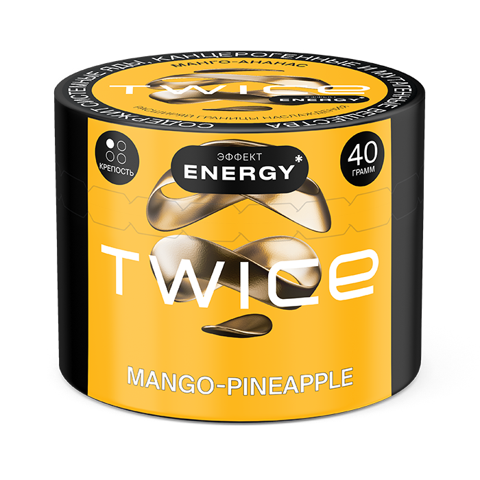 Табак для кальяна - Twice Energy - Mango Pineapple ( с ароматом манго, ананас ) - 40 г