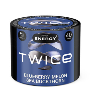 Табак для кальяна - Twice Energy - Blueberry Melon Sea Buckhtorn ( с ароматом апельсиновый черника, дыня, облепиха ) - 40 г