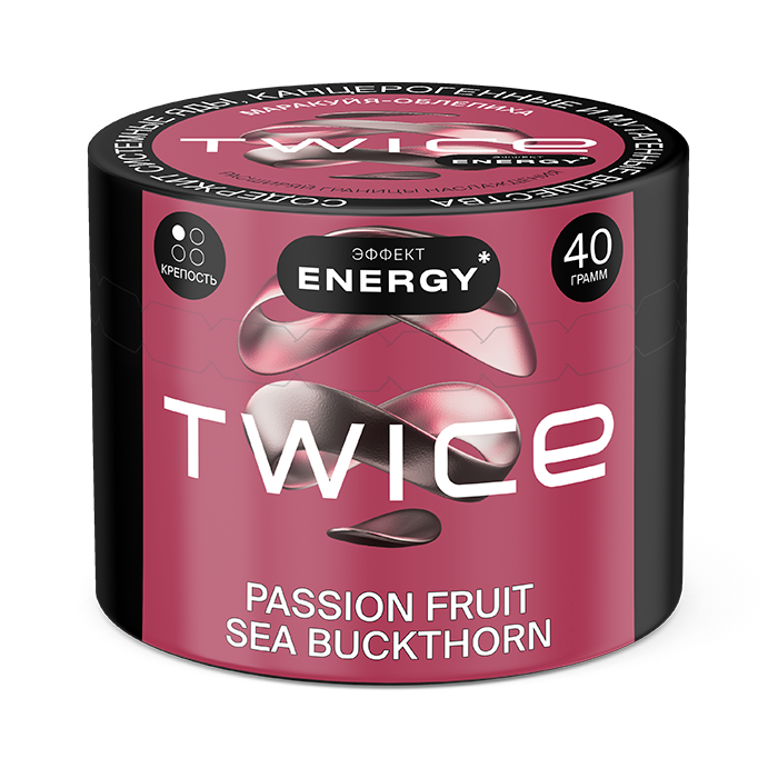 Табак для кальяна - Twice Energy - Passion Fruit Sea Buckhtorn ( с ароматом маракуйя, облепиха ) - 40 г