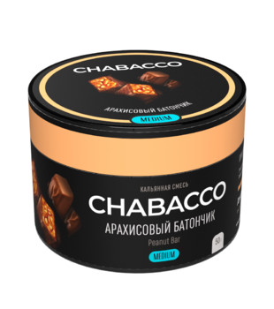 Бестабачная смесь для кальяна - Chabacco Medium - Peanut Bar ( с ароматом арахисовый батончик ) - 50 г