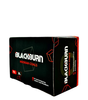 Уголь - BlackBurn - 25 мм - 1 кг (коробка кратно 12 кг)