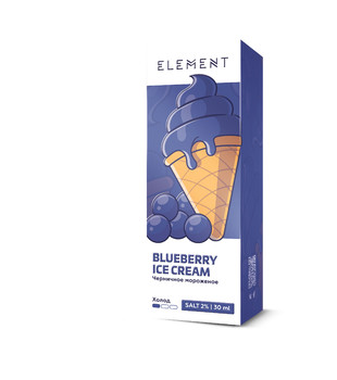 Жидкость - Element - Blueberry Ice cream - salt 20 - 30 ml