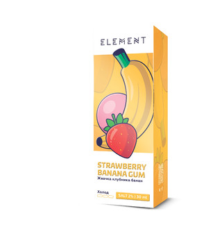 Жидкость - Element - Strawberry Banana Gum - salt 20 - 30 ml