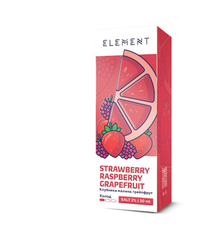 Жидкость - Element - Raspberry Strawberry Grapefruit - salt 20 - 30 ml