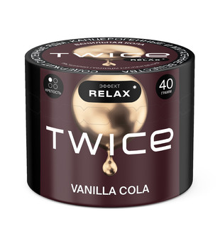Табак для кальяна - Twice Relax - Vanilla Cola ( с ароматом ваниль, кола ) - 40 г