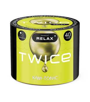 Табак для кальяна - Twice Relax - Kiwi Tonic -  ( с ароматом киви, тоник ) - 40 г