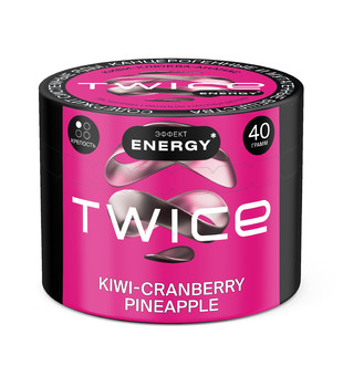Табак для кальяна - Twice Energy - Kiwi Cranberry Pineapple ( с ароматом киви, клюква, ананас ) - 40 г