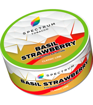 Табак для кальяна - Spectrum - Basil Strawberry - ( с ароматом клубника базилик ) - 25 г