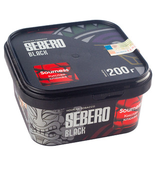 Табак для кальяна - Sebero black - SOURNESS ( с ароматом кислая клюква ) - 200 г