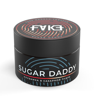 Табак для кальяна - FAKE - Sugar Daddy ( с ароматом Клубника в сахарной пудре ) - 40 г