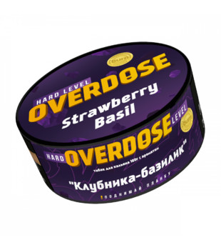 Табак для кальяна - Overdose - Basil Strawberry ( с ароматом базилик клубника ) - 100 г