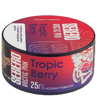 Табак для кальяна - Sebero Arctic Mix - Tropic Berry ( с ароматом клубника, личи, ревень с черной смородиной, арктик ) - 25 г