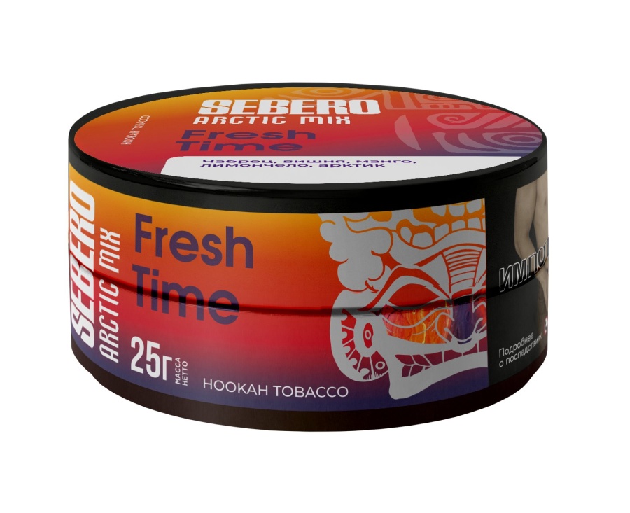 Табак для кальяна - Sebero Arctic Mix - Fresh Time ( с ароматом чабрец, вишня, манго, лимончелло, арктик ) - 25 г