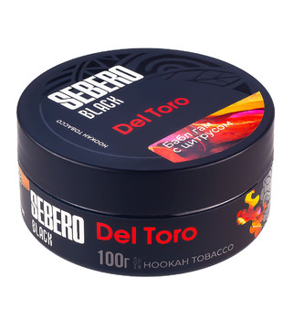 Табак для кальяна - Sebero black - Del Toro ( с ароматом баблгам грейпфрут ) - 100 г