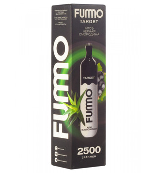 ЭПИ - Fumo Target - с ароматом Алоэ Черная смородина - ( 2500 затяжек ) - ЧЗ
