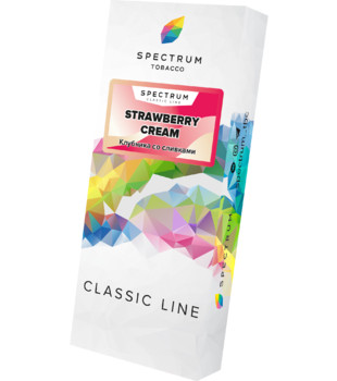 Табак для кальяна - Spectrum - Strawberry Cream - ( с ароматом клубника со сливками ) - 100 г