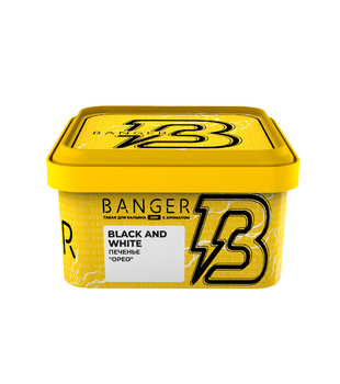 Табак для кальяна - Banger - BLACK AND WHITE - ( с ароматом Печенье Орео ) - 200 г