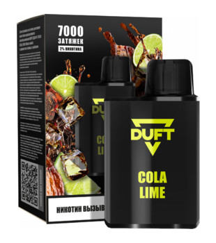 ЭСДН - DUFT 7000 - Cola Lime ( с ароматом кола с лаймом ) ЧЗ