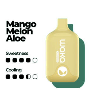 ЭСДН - WAKA Smash 6000 - Mango Melon Aloe ( с ароматом манго дыня алоэ ) - 18 мг / ЧЗ