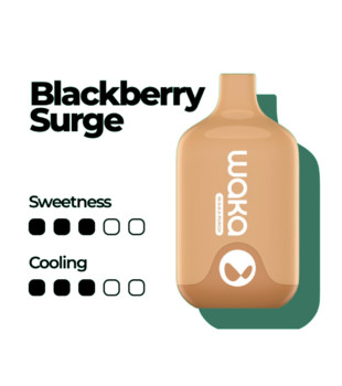 ЭСДН - WAKA Smash 6000 - Blackberry Surge ( с ароматом ежевика ) - 18 мг / ЧЗ