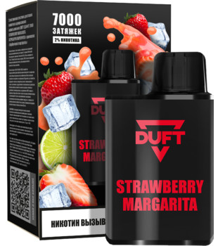 ЭСДН - DUFT 7000 - Strawberry Margarita ( с ароматом клубничная маргарита ) ЧЗ