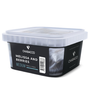 Бестабачная смесь для кальяна - Chabacco - Medium - MELISSA AND BERRIES ( с ароматом мелисса с ягодами ) - 200 г