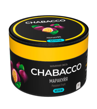 Бестабачная смесь для кальяна - Chabacco Medium - Passion Fruit ( с ароматом маракуйя ) - 50 г