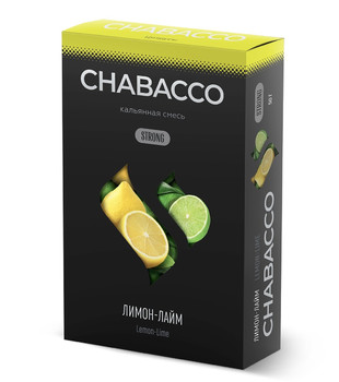 Смесь для кальяна - Chabacco Strong - Lemon-Lime ( с ароматом лимон-лайм ) - 50 г