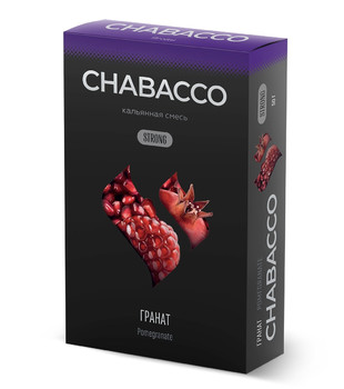 Бестабачная смесь для кальяна - Chabacco Strong - Pomegranate ( с ароматом гранат ) - 50 г