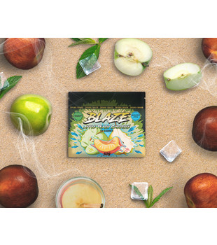 Кальянная смесь - Blaze - Apple Peach Smoothie (Яблоко-Персик) - 50 g