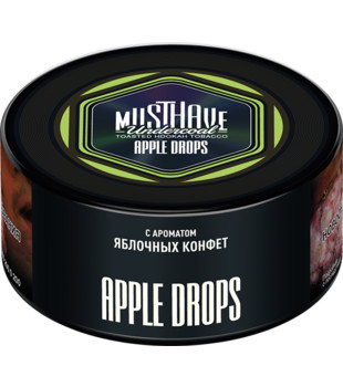 Табак для кальяна - Must Have - Apple Drops ( с ароматом яблочных конфет ) 125 г