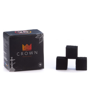 Уголь - Crown - 2.5 cube - 1 кг ( 20 штук в коробке )