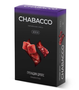 Chabacco - Medium - Grenadine Drops ( конфетки с гранатом ) - 50 g