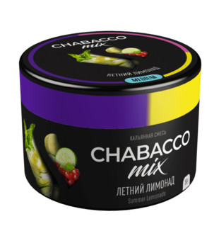 Бестабачная смесь для кальяна - Chabacco Medium - Summer Lemonade ( с ароматом летний лимонад ) - 50 г
