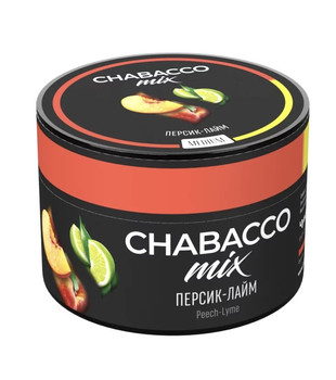 Бестабачная смесь для кальяна - Chabacco MIX - Peach-Lime ( с ароматом персик-лайм ) - 50 г